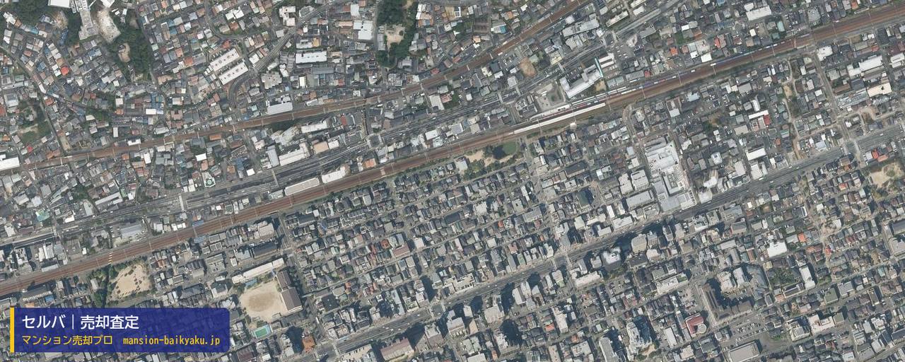 セルバの売却査定・買取価格｜神戸市東灘区森南町（マンション売却プロ作成の航空写真（町の中心））